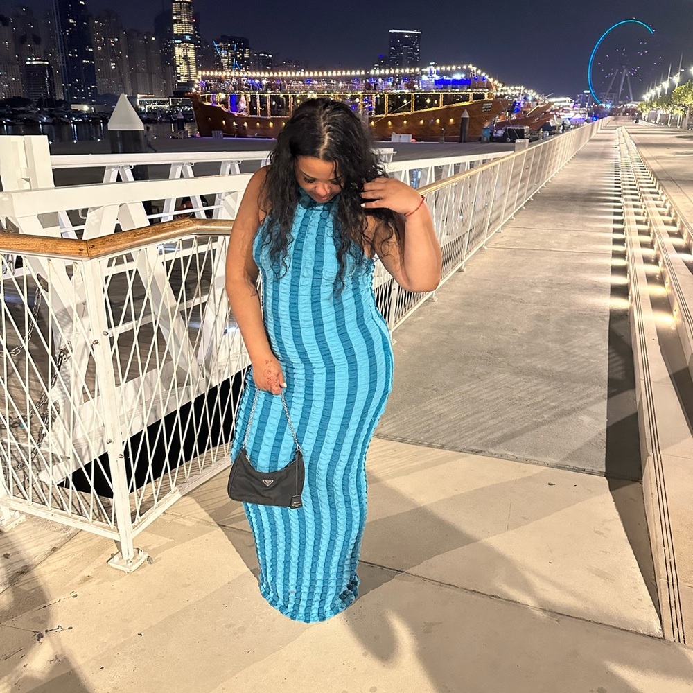 Sweet treat maxi dress turquoise